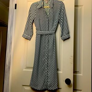 H&M Green striped Dress